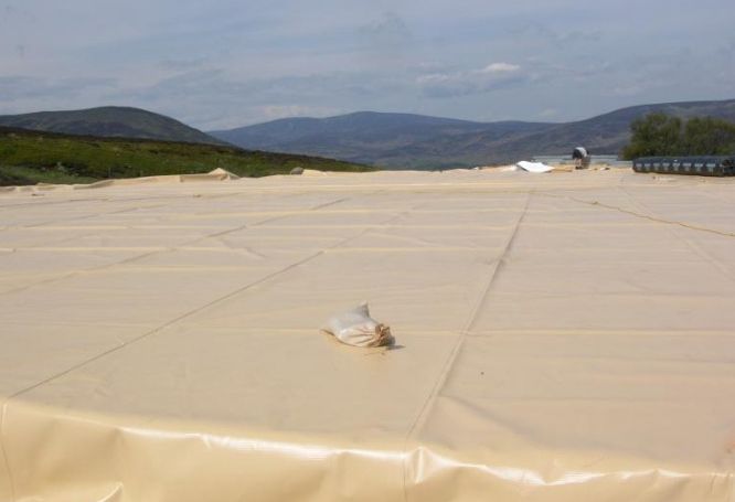 Circular Reservoir Roof Installation